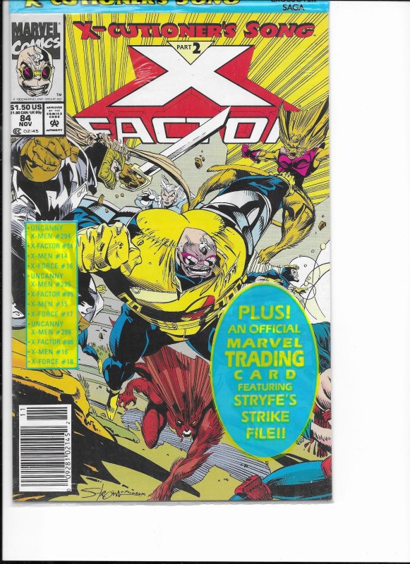 X-Factor #84 Newsstand Edition (1992)