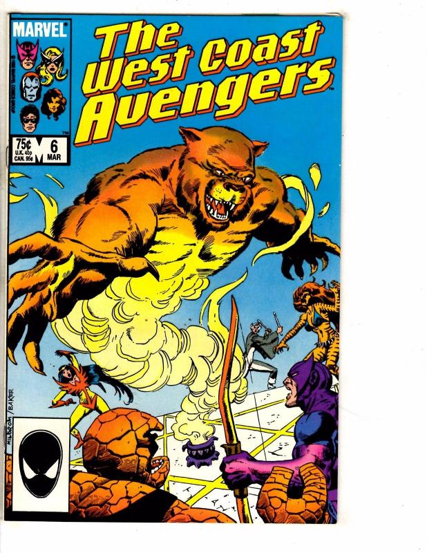 Lot Of 10 West Coast Avengers Marvel Comic Books # 1 2 3 4 5 6 7 87 88 89 J265