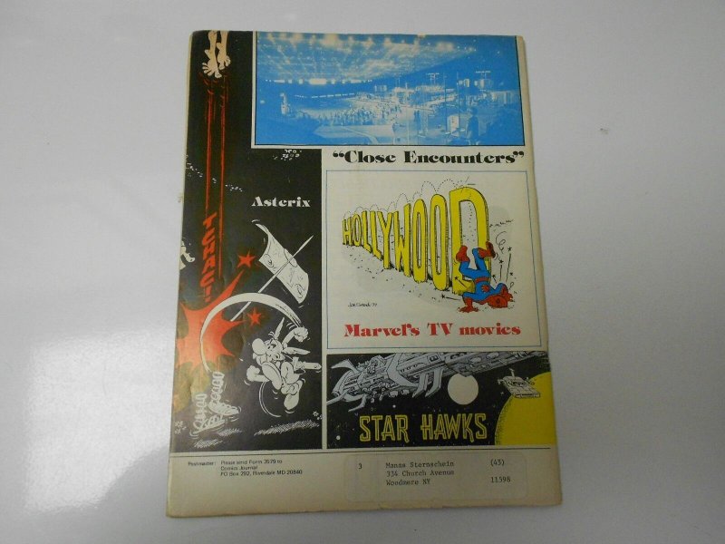 1977 COMICS JOURNAL #38 GIL KANE Cover STAR HAWKS G/VG