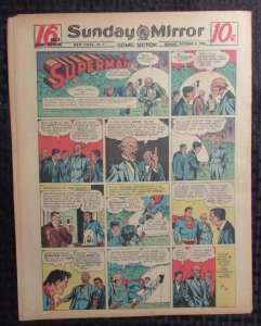 1947 Oct 5 Sunday Mirror Comic Section VG/FN 5.0 Superman / Joe Palooka 16pgs