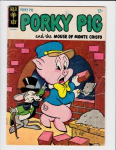 Porky Pig #1 Gold Key 2nd print 1965 GD 2.0 Looney Tunes. Mouse of Monte Cristo.