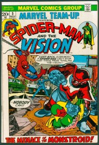 Marvel Team-Up 5 VF- 7.5 Vision 1st Monstroid Marvel 1972