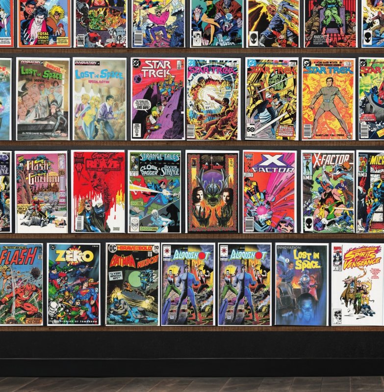 Huge Lot 140+ Comics with Star Trek, Team Titans, X-Factor, Micronauts & More!