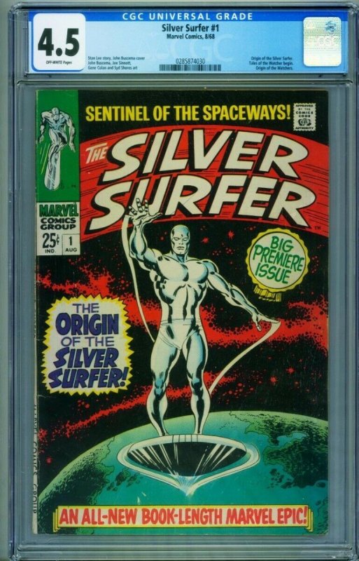 SILVER SURFER #1 CGC 4.5-1968-Marvel Silver-Age 0285874030