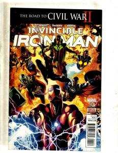 Lot Of 6 Invincible Iron Man Marvel Comic Books # 10 11 (2) 12 13 14 Hulk MF22