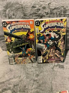 19 Issue Lot Adventures of Superman Issues Ranging From 425-633; Minor Keys!