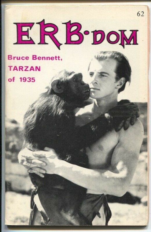 ERB-dom #62 1972-early Burroughs & Tarzan fanzine-buy/sell ads-Danton Burroug...