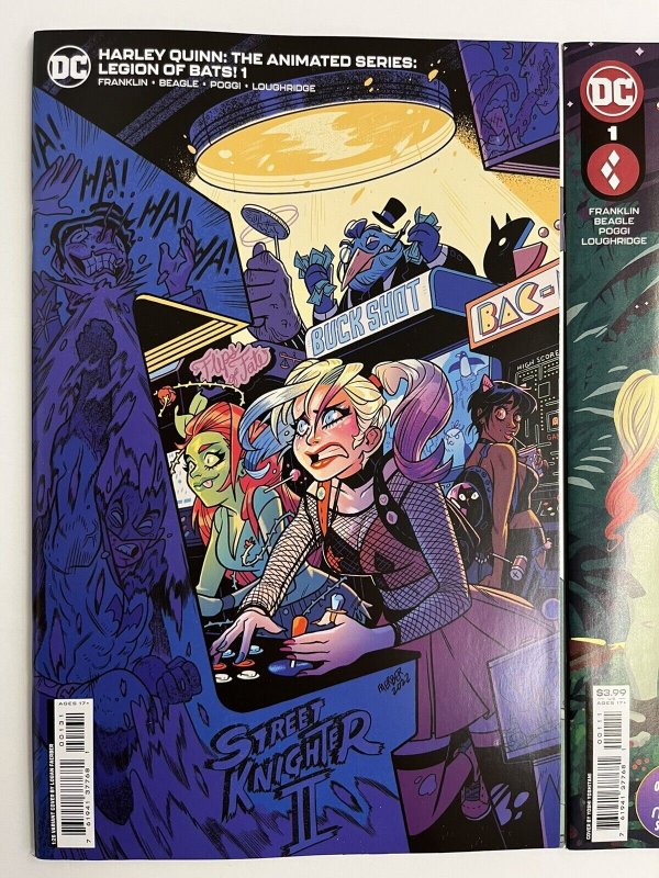 HARLEY QUINN ANIMATED SERIES LEGION OF BATS #1 A + 1:25 FAERBER NM SET IN-HAND