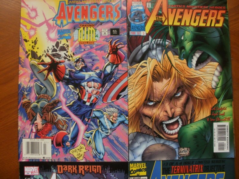 4 Marvel AVENGERS Comic #388 (1995) +#5 (1997) + #24 Initiative + #3 Terminatrix