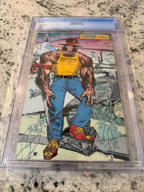 Wolverine # 2 CGC Graded 9.8 Marvel Comic Book Hulk Silver Samurai X-Men JH24