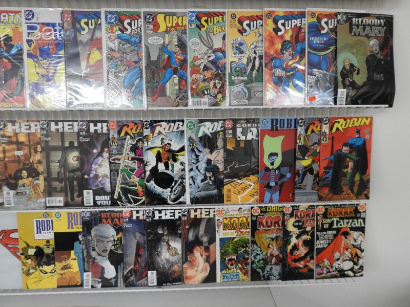 Huge Lot 120+ Comics W/ Superman, Robin, Tarzan+ Avg Fine- Condition!!