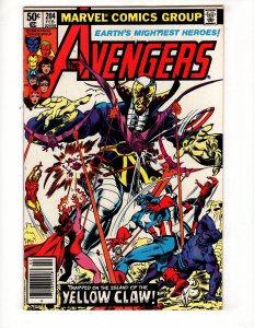The Avengers #204 (1981) THE YELLOW CLAW! Bronze Age MARVEL / ID#151