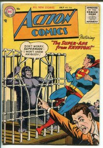 Action #218 1956-DC Comics-Superman-Congo Bill- Tommy Tomorrow-VG MINUS