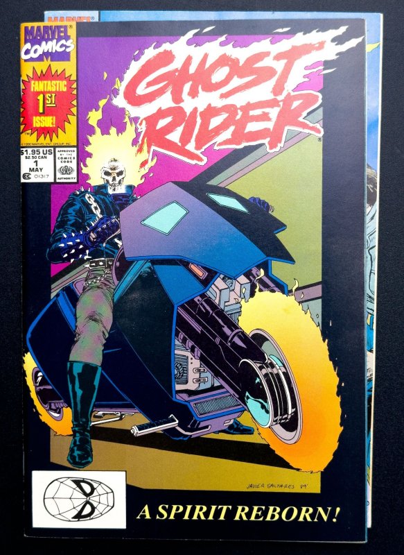 Ghost Rider #1 [KEY] 1st Mid night sons [Lot of 2bks] (1990) VF