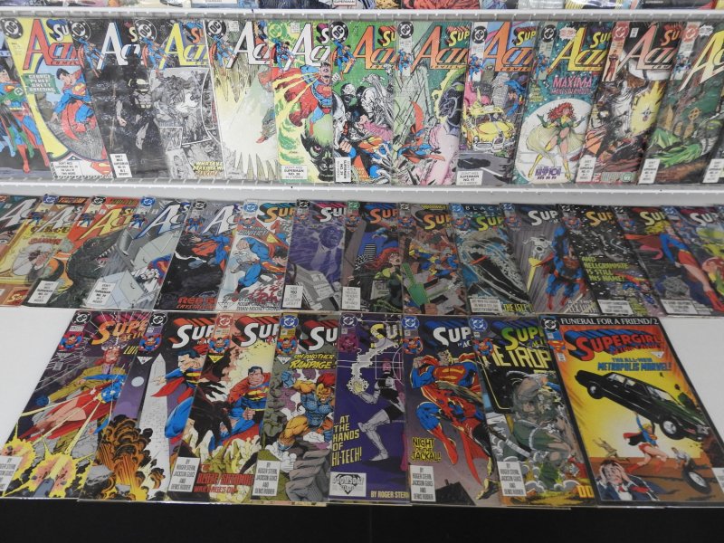 Huge Lot 140+ Comics W/ Superman,  JLA, Action Comics+ Avg VF Condition!!