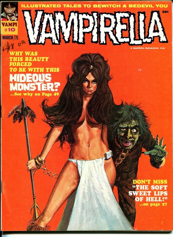Vampirella #10 1971-Warren-horror-Neal Adams-Wally Wood-Brunner art-FN/VF