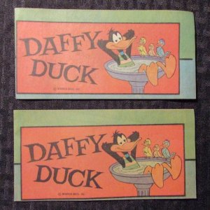 1973 DAFFY DUCK #1 FVF Western Publishing Mini-Comic LOT of 2