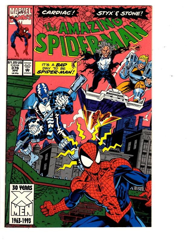 5 The Amazing Spider-Man Marvel Comic Books # 358 376 378 380 382 Punisher WM2