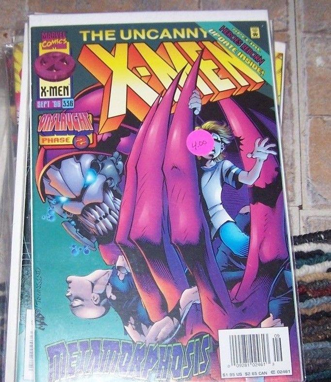 Uncanny X-Men #336  1996, Marvel)  onslaught ptase 2  franklin xavier avenger