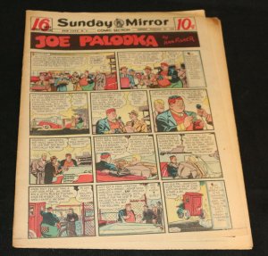 1950 Sunday Mirror Weekly Comic Section February 26th (VG+) Superman Action