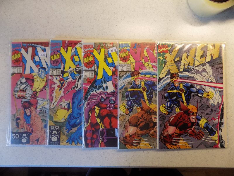 X-MEN # 1 MARVEL ALL 5 VARIANTS JIM LEE COLLECTORS WRAP COVER EDITION AS WELL