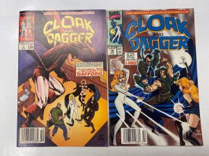 5 MARVEL comic books Cloak Dagger #7 10 Deaths Head II #13 X-Men #90 91 7 KM15