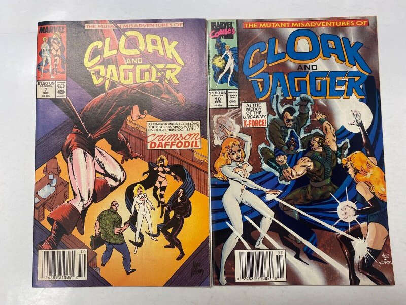 5 MARVEL comic books Cloak Dagger #7 10 Deaths Head II #13 X-Men #90 91 7 KM15