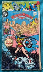 Wonder Woman LOT #10-12 - Sealed 3 Pack. George Perez Cover Art (9.2 OB) 1987/88