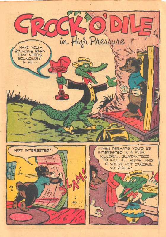 GOOFY COMICS #4 (March 1944)  5.0 VG/FN  ••  Weird East Coast Funny Animals!