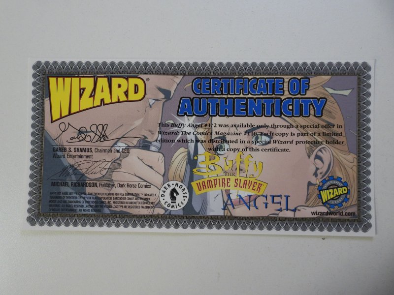 Buffy the Vampire Slayer: Angel #½ (1999) Wizard Exclusive W/COA VF Condition