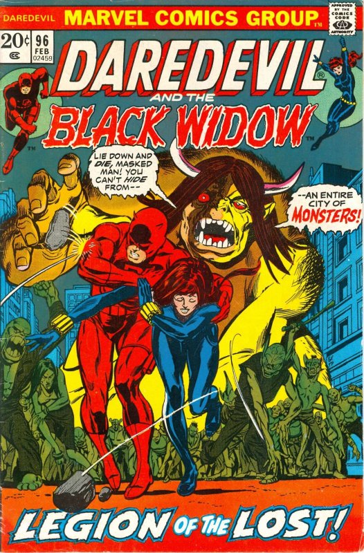 Daredevil #96 FN ; Marvel | Black Widow - Man-Bull