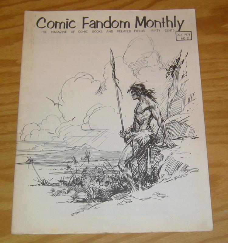 Comic Fandom Monthly #2 FN mark evanier - tony isabella - rare fanzine 1971