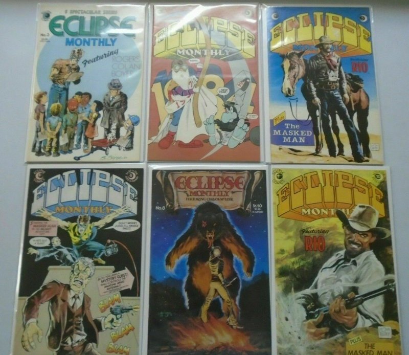 Eclipse Monthly lot 6 different issues 8.0 VF (1983-84)