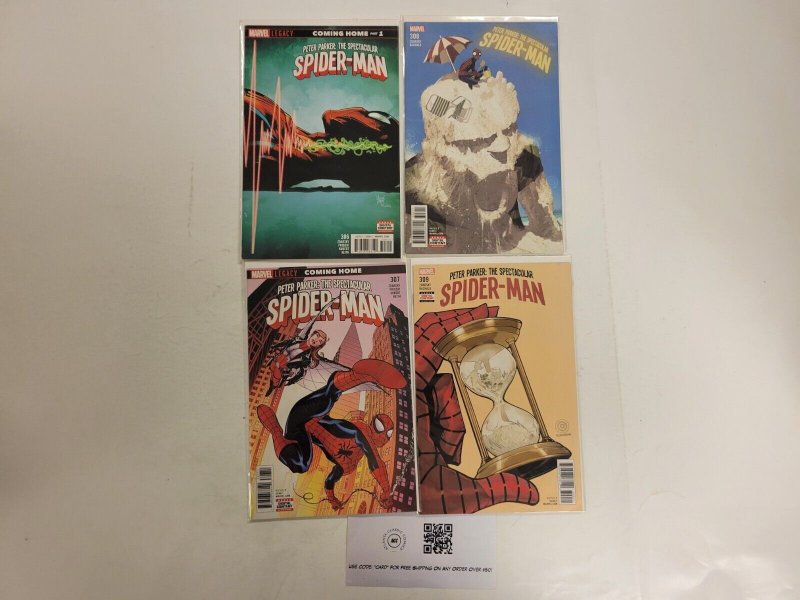 4 Spectacular Spider-Man Marvel Comic Books #306 307 308 309 26 TJ43