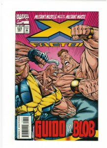 X-Factor #107 NM- 9.2 Marvel Comics 1994 Guido vs. The Blob