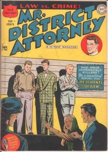 MISTER DISTRICT ATTORNEY (1948-1959) 4 G-VG KIRBY COMICS BOOK