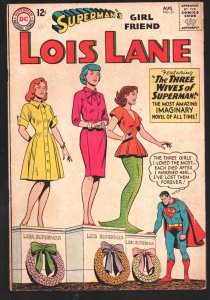 Superman's Girl Friend Lois Lane #51 1964-Three Wives of Superman-Mermaid cover