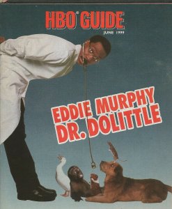 ORIGINAL Vintage June 1999 HBO Guide Magazine Dr Dolittle Eddie Murphy C Rock