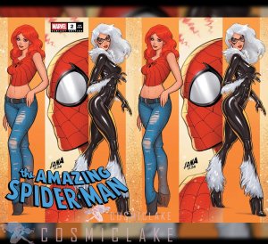 AMAZING SPIDER-MAN #2 NAKAYAMA MJ BLACK CAT VIRGIN VARIANT SET PREORDER 4/23☪