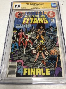 Tales Of The Teen Titans Annual (1983) #3 (CGC 9.8 SS WP) Signed, Census 1!!