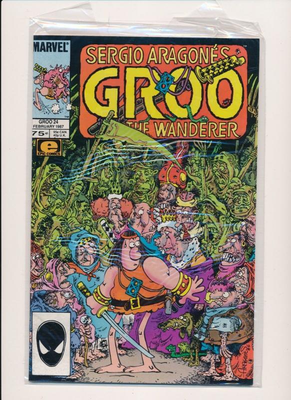 Marvel Comics Sergio Aragone's GROO THE WANDERER SET #17-35 F/VF (HX640)