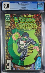 GREEN LANTERN #51 1994 CGC 9.8 WP MULTI-PACK VARIANT DCU LOGO! 1ST PRINT |