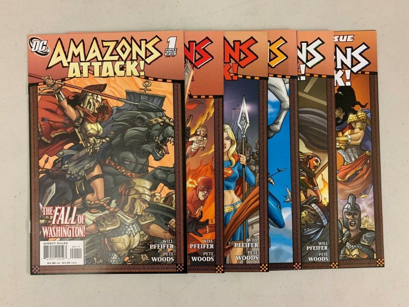  Amazons Attack #1-6 Set (DC 2007) Wonder Women Pfeifer Woods 1 2 3 4 5 6 (9.2) 