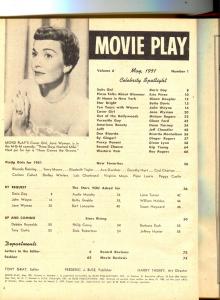 Movie Play-Jane Wyman-Audie Murphy-Tony Curtis-May-1951