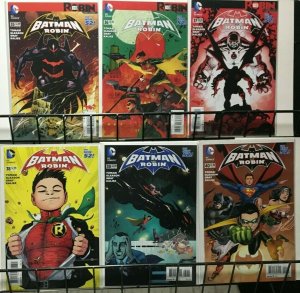 BATMAN and ROBIN: THE NEW 52 - DC - 15 ISSUE LOT - 2013-09 VF+ Never Read