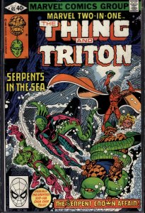 Marvel Two-in-One #65 (1980) Triton [Key Issue]
