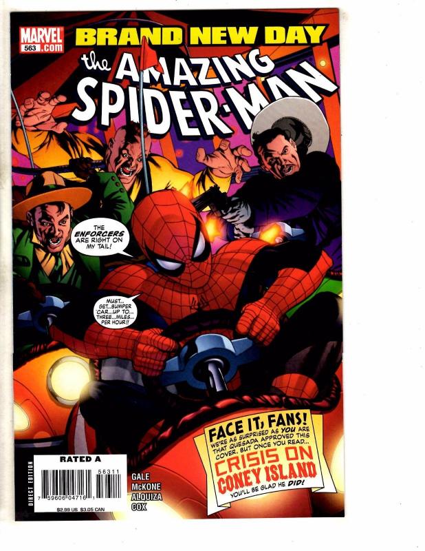 6 Amazing Spider-Man Marvel Comic Books # 559 560 561 562 563 564 NM Range J268