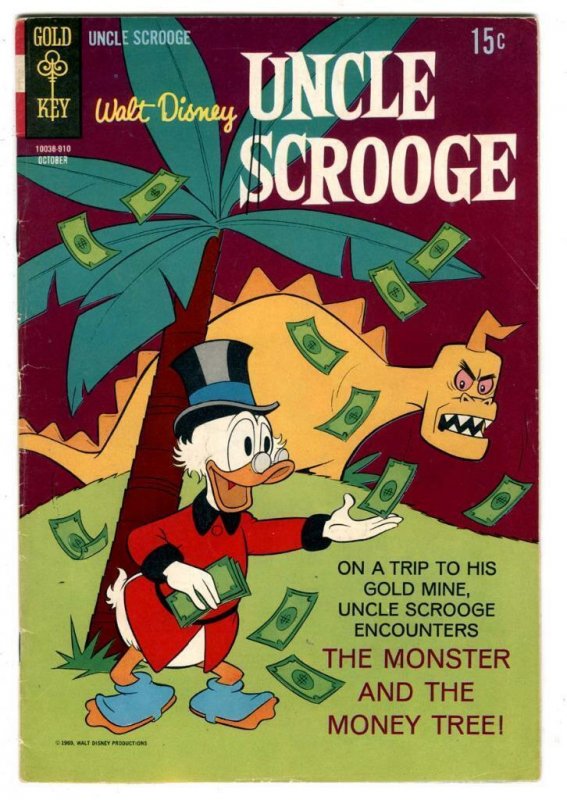 Uncle Scrooge #83 Oct 1969  Gyro Gearloose Huey Dewey Donald Duck   Money Tree