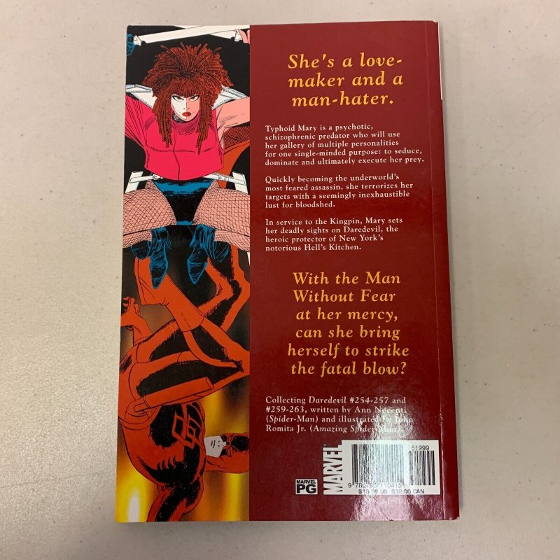 Marvel Legends Daredevil Typhoid Mary Paperback Ann Nocenti 