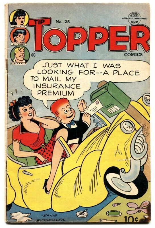 Tip Topper #25 1953- Fritzi Ritz- PEANUTS- Golden Age- vg-